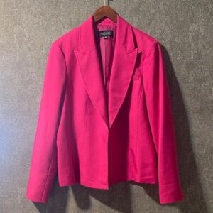 Black Label by Evan Piccone Hot Pink Blazer- size 14